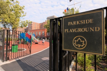 Parkside Playground on Winthrop Street.